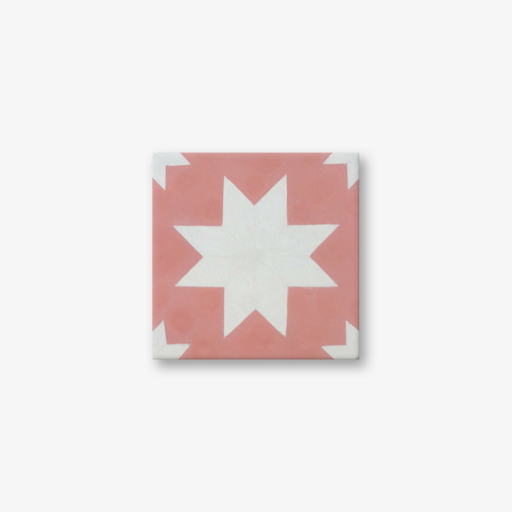 Estrella Pink Encaustic Cement Tile