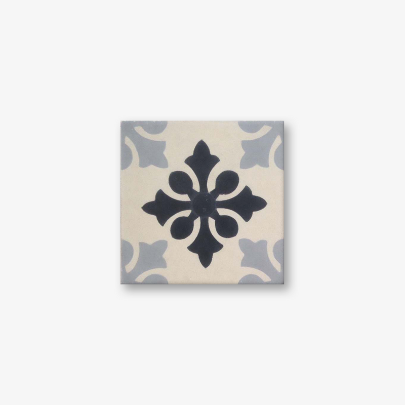 Snowflake Grey Encaustic Cement Tile