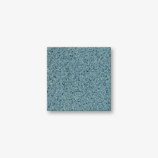 Soft Turquoise Blue Mosaic Terrazzo