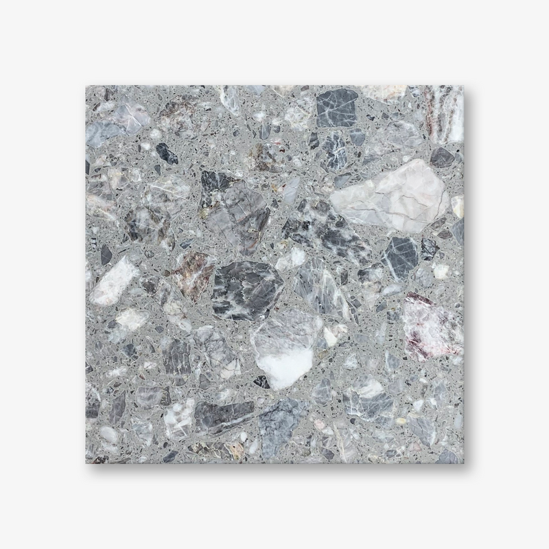 E1 Silver Rose Terrazzo Resin