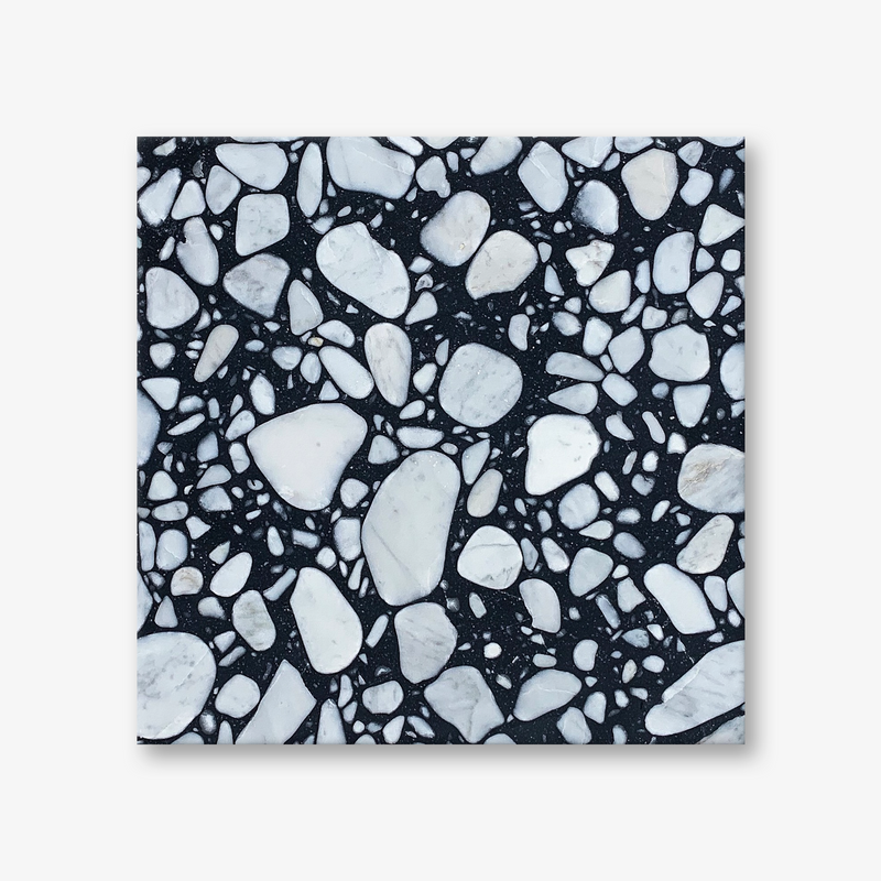 EC1 Pebbles Black Terrazzo Resin