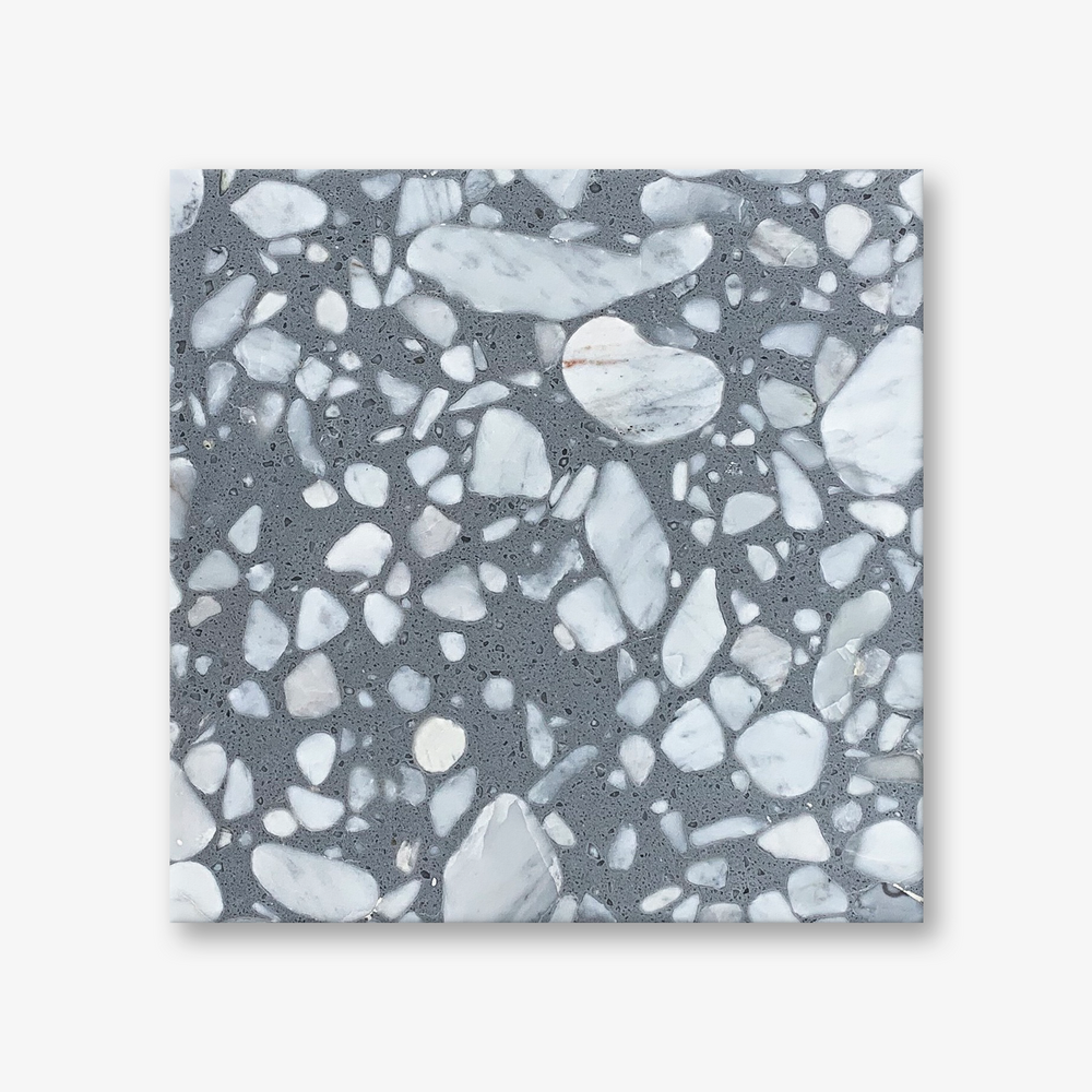 E1 Silver Rose Terrazzo Resin