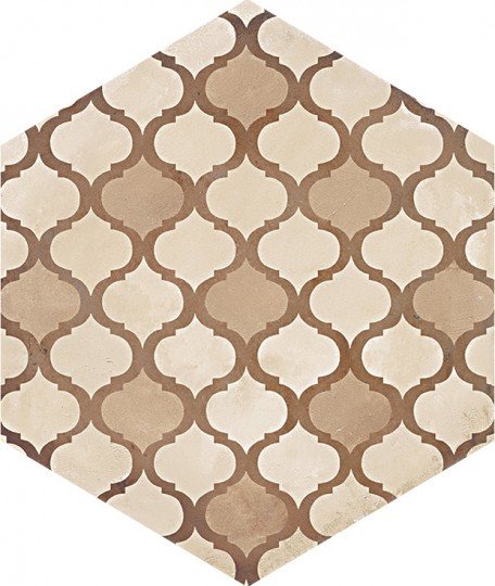 Cemento Hex Arabesque Terra Porcelain Tiles